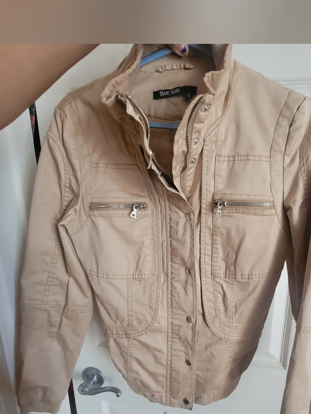 Marc Aurel Utility Jacket in Beige Size 36
